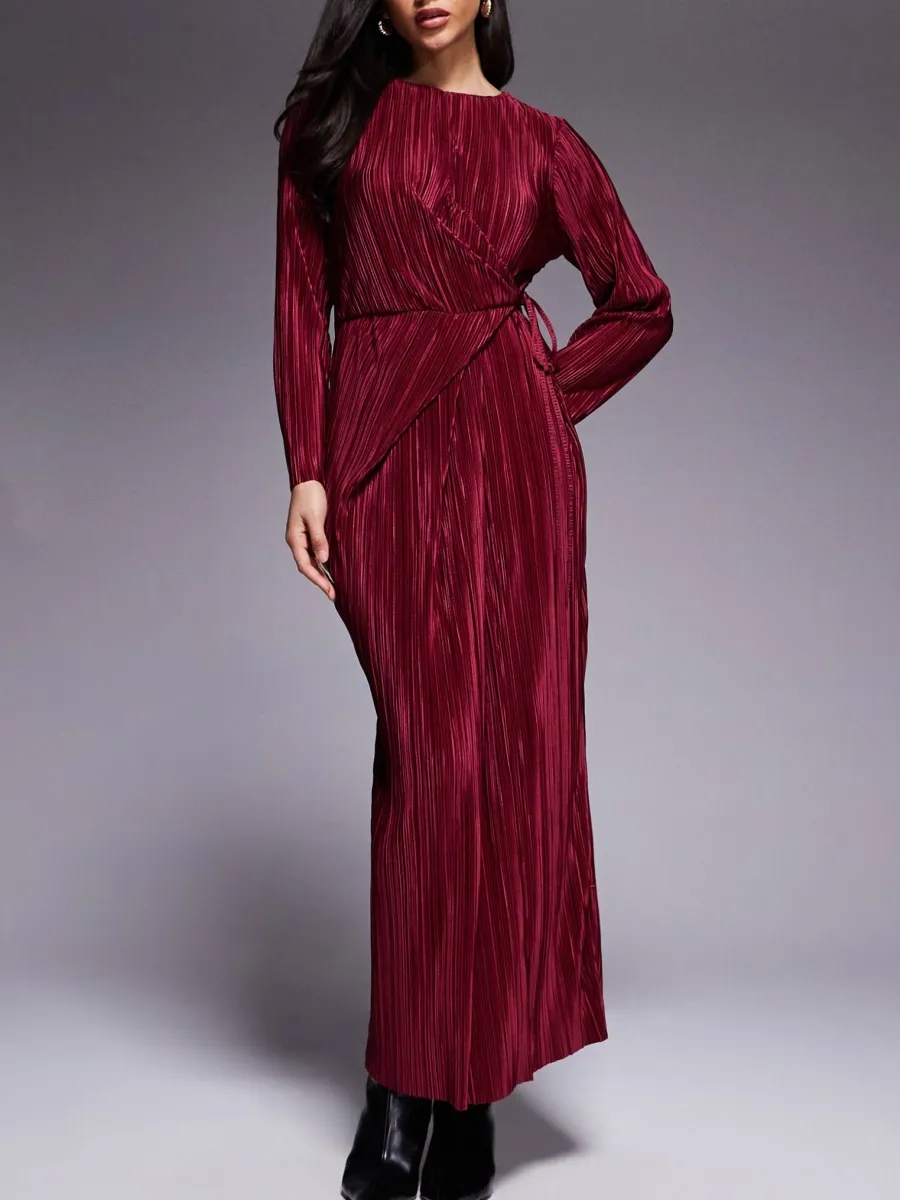 Texture Round Neck Dress