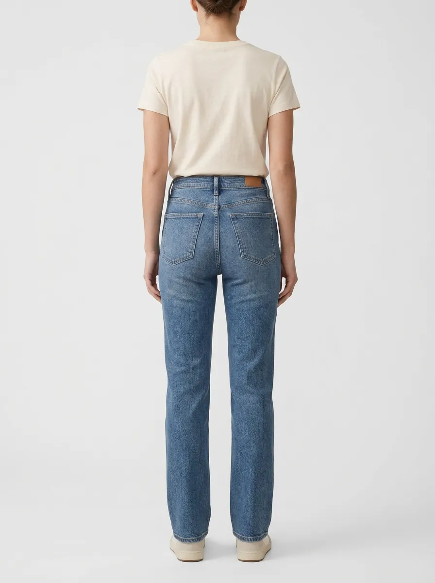 Weekend-Essential High-Rise Denim Jeans