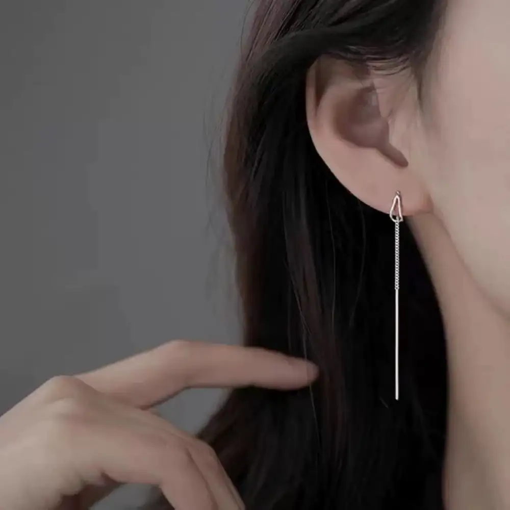 Sterling Silver Chain Earrings