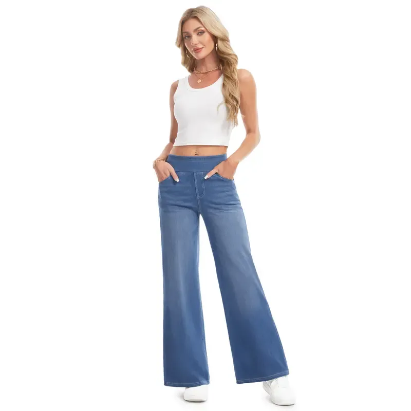 🛒 Women's Loose Fit Baggy Pull-On Jeans