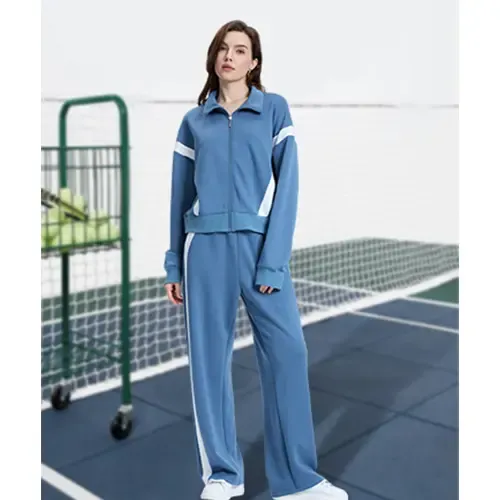 Lounge Sets for Women 2025 Sweatsuit 2 Piece Outfits Sweatshirt Wide Leg Sweatpant Tracksuit Matching Set