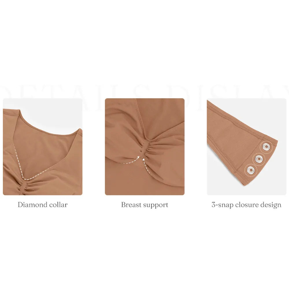 Seamless Sculpt Long Sleeve Thong Comfortable Bodysuit