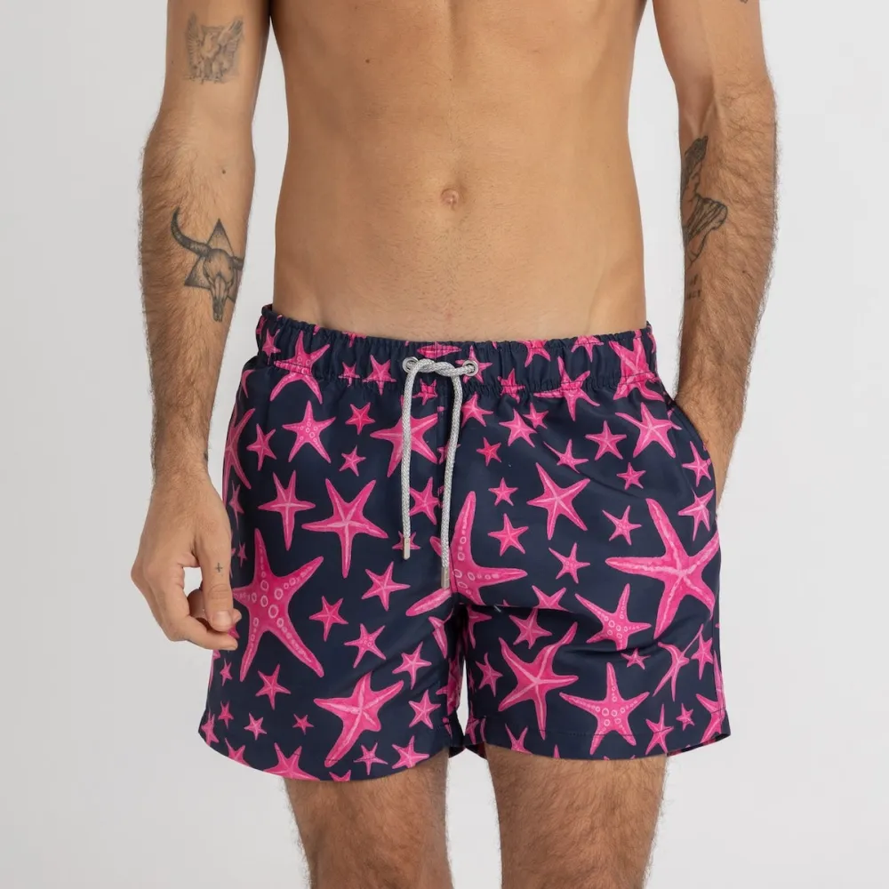 Pink Starfish Swim Shorts
