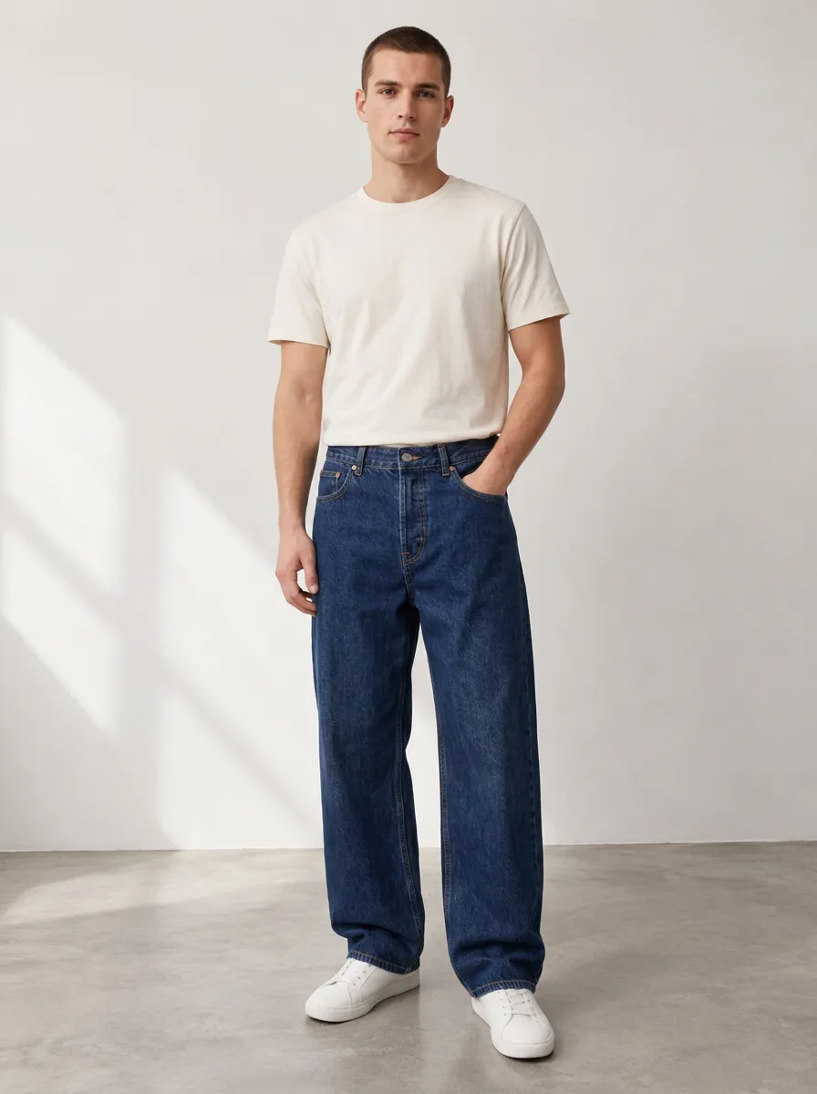 Men's Roomy Wide Leg Jeans