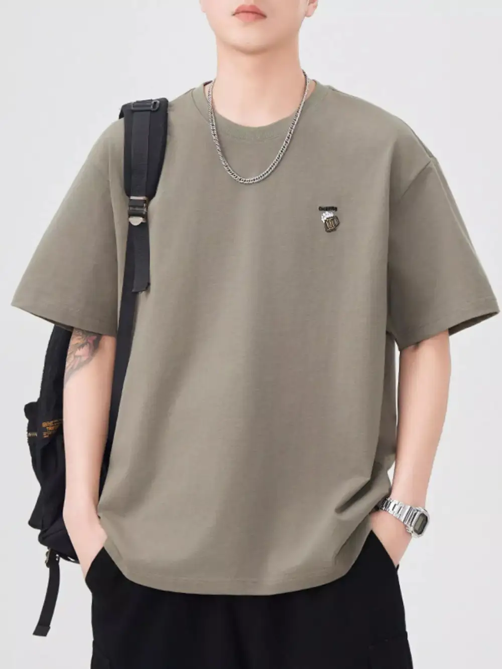 Utility Round Neck Short Sleeve T-Shirt