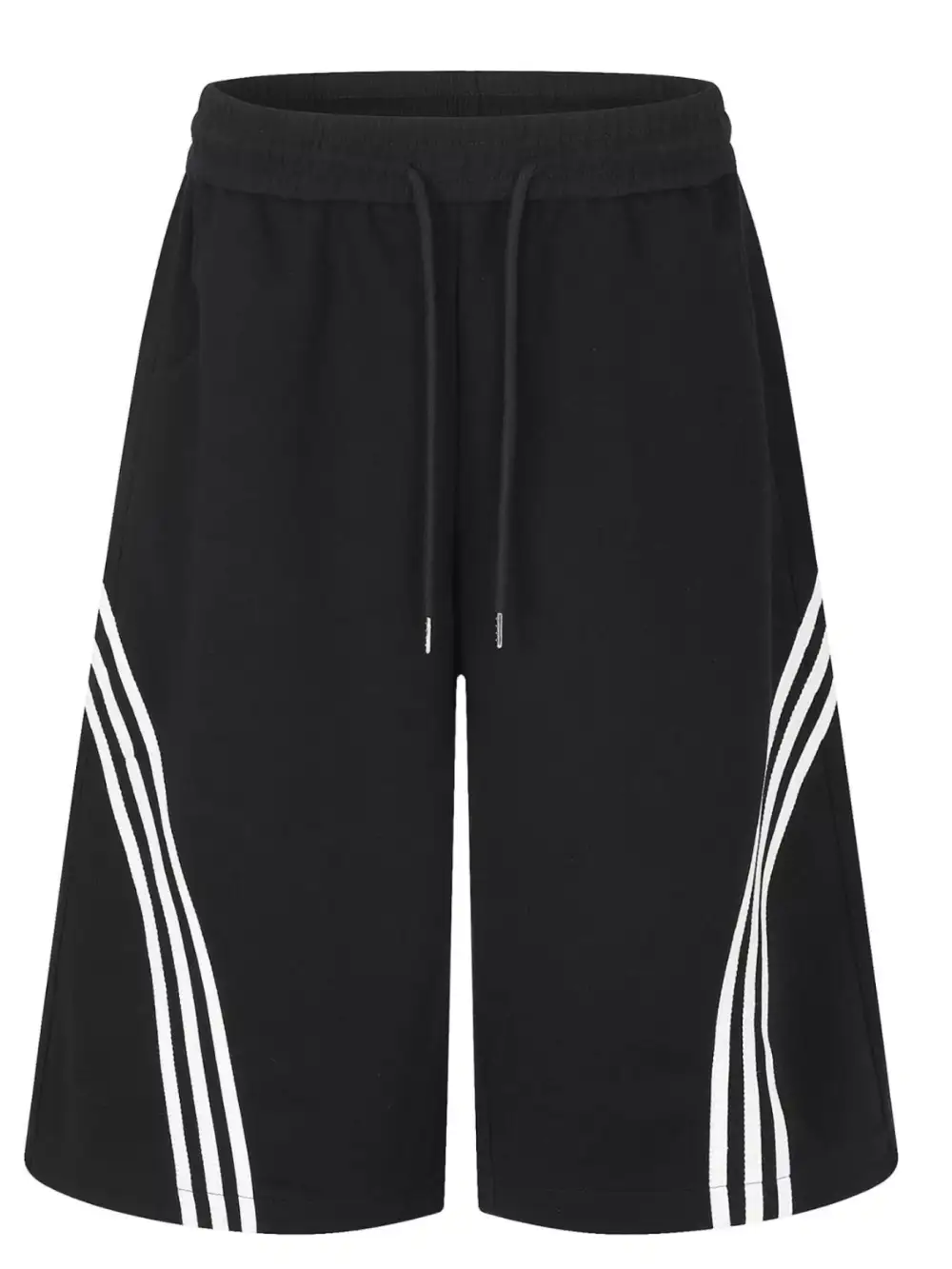 Men's Striped Wide Leg Cropped Pants