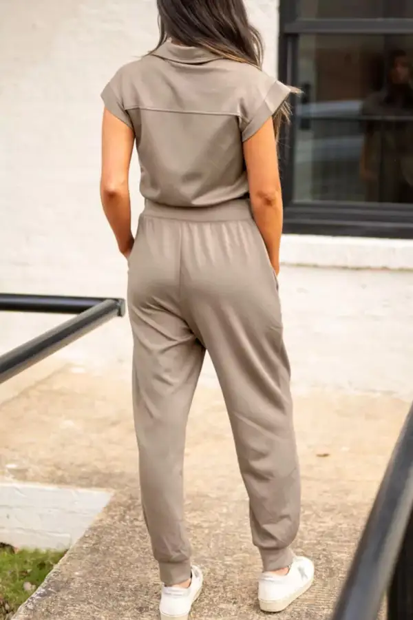 Zip Front Jumpsuit