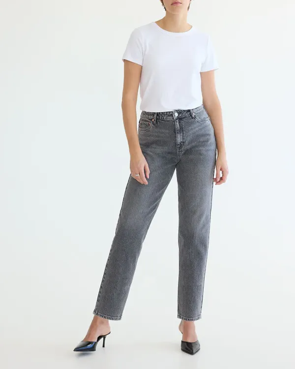 Tapered-Leg High-Rise Jean 