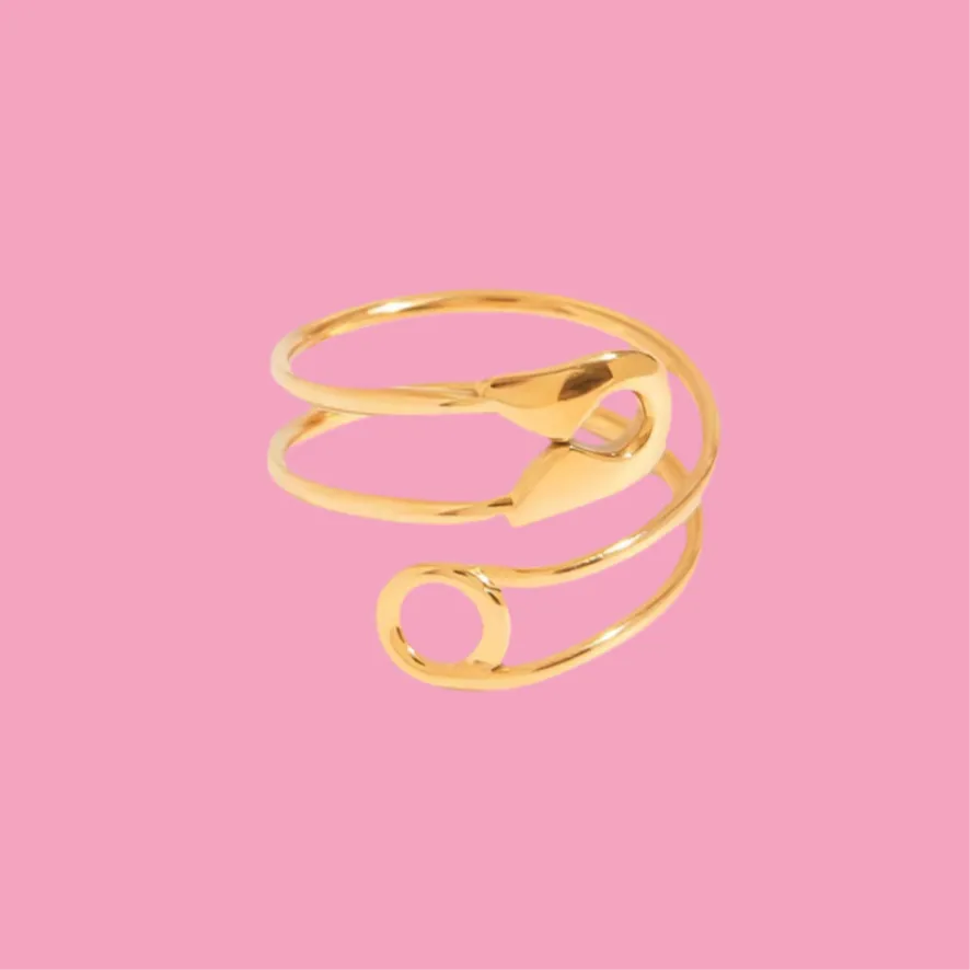 Safety Pin Accent Ring