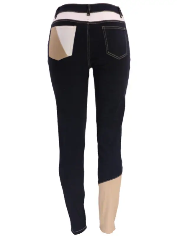 Structured High Waist Skinny Denim Jeans