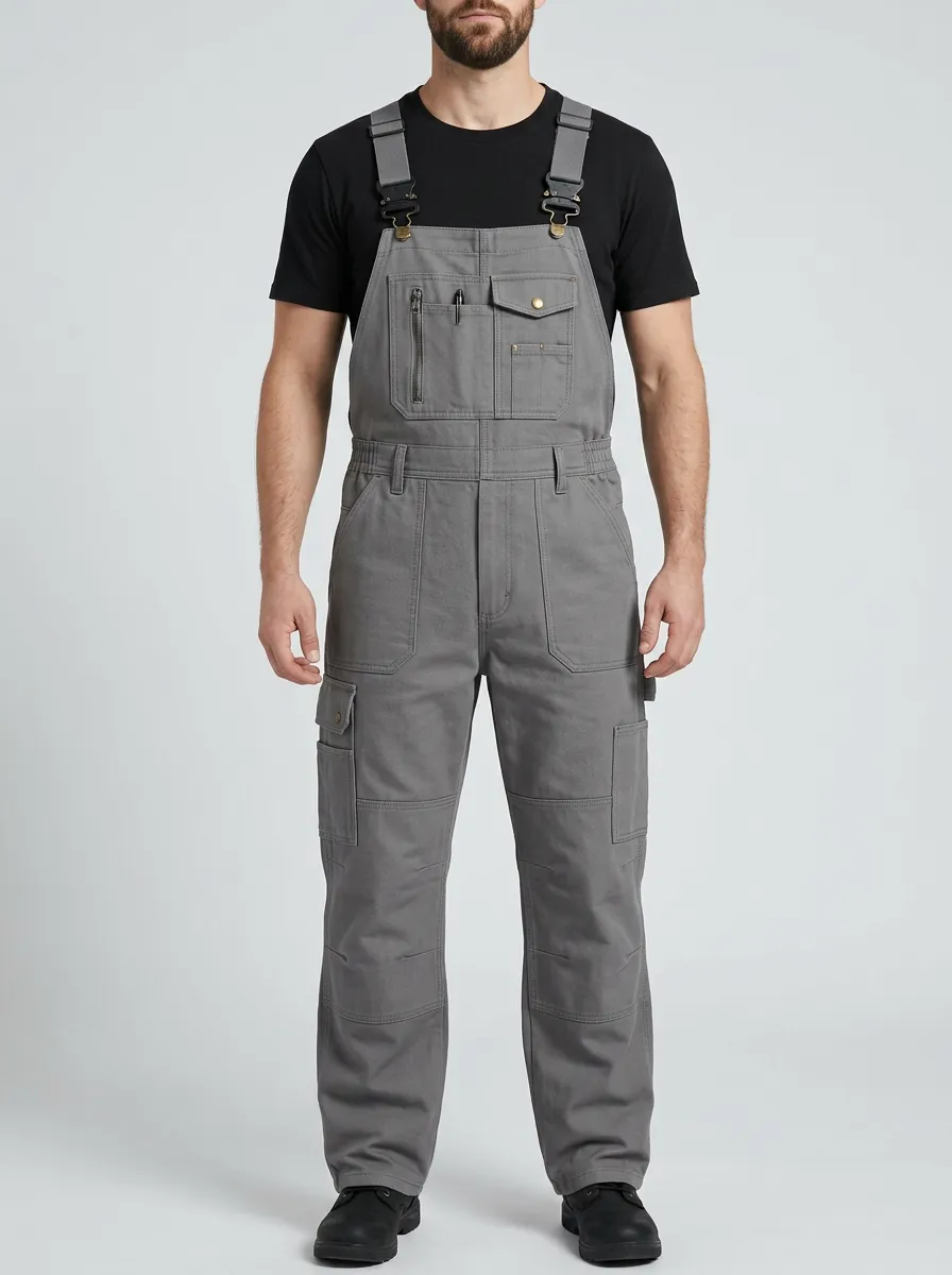 Men's Everyday Multi-Pocket Bib Work Overalls