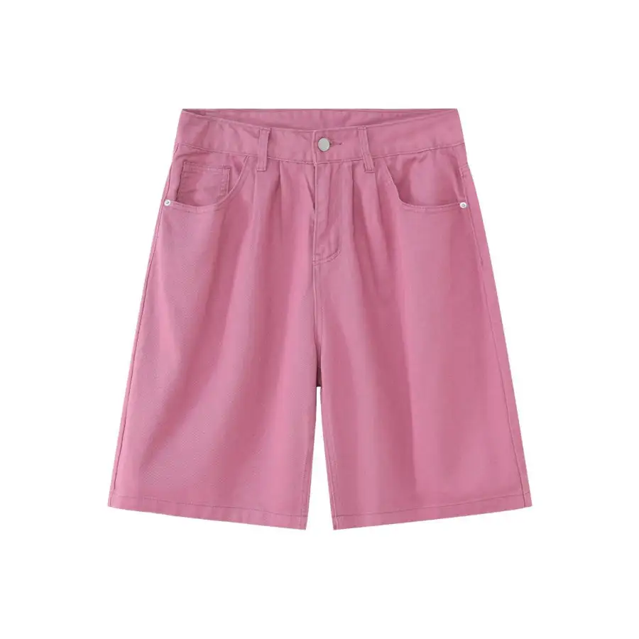 Mid Rise Denim Shorts