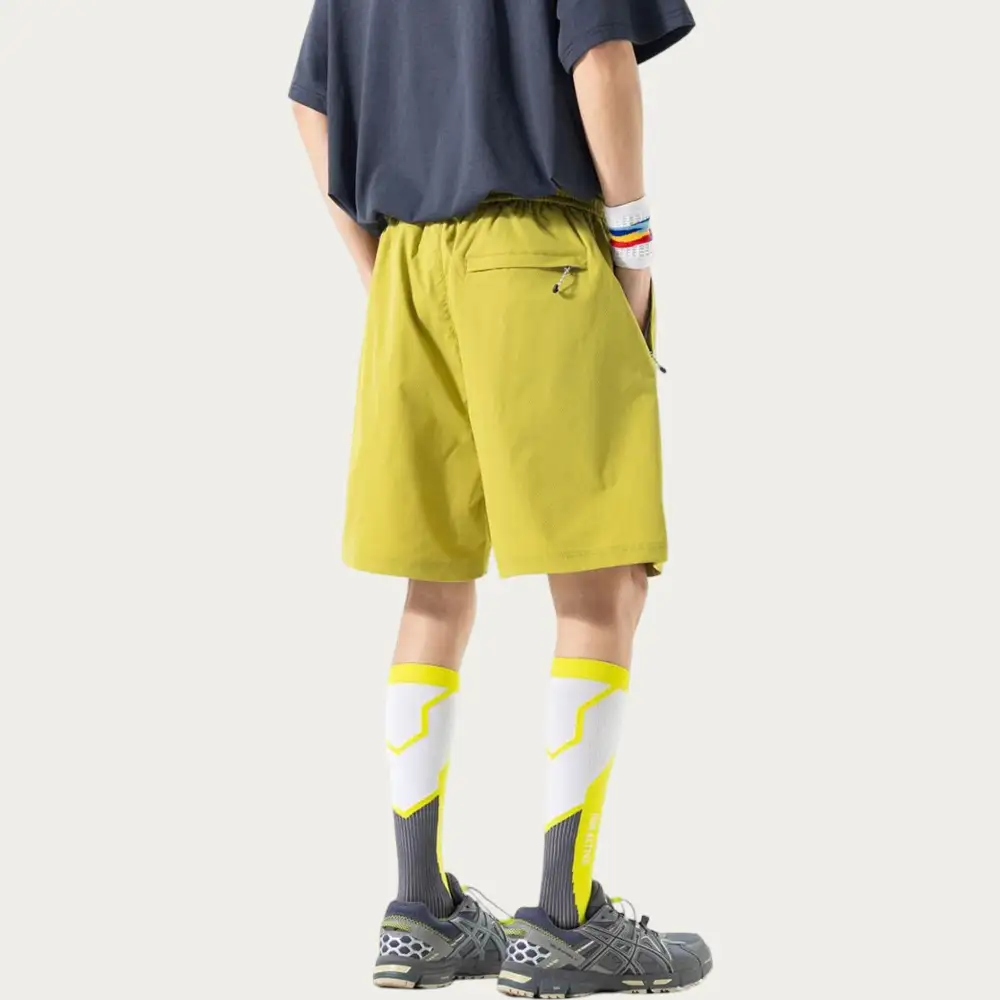 Drawstring Pocketed Lightweight Men's Athletic Shorts