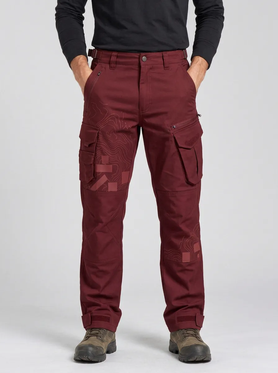Unisex Endurance Topographic Map Tactical Work Pants