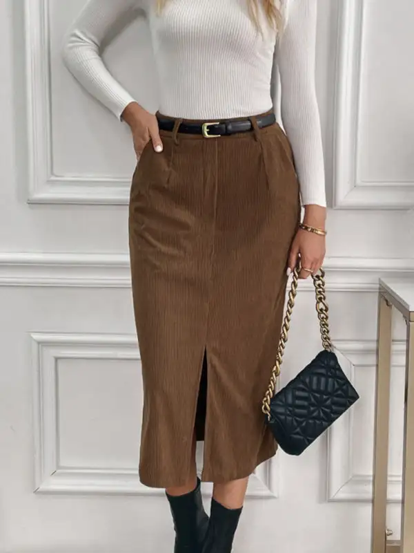 Pocket Detail Vintage Skirt