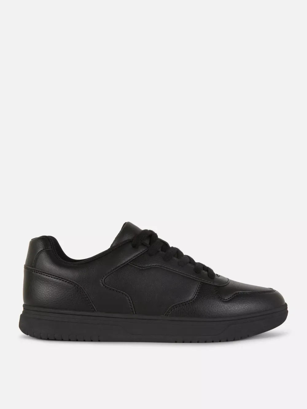 Classic Shiny Waterproof Round Head Lace-Up Sports Shoes