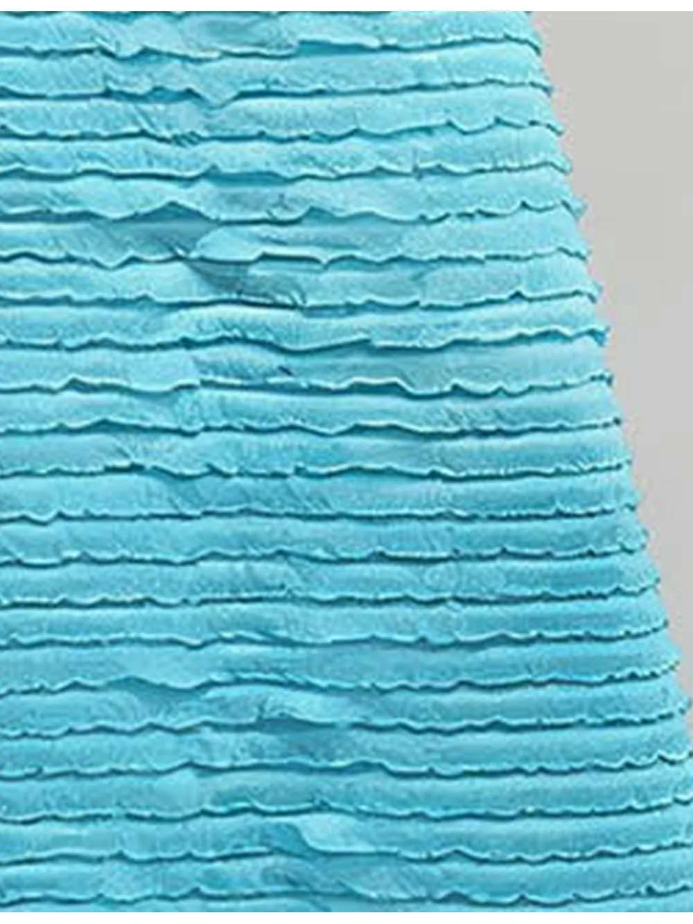 Halter Deep V Cutout Side Split Ruffle Maxi Dress