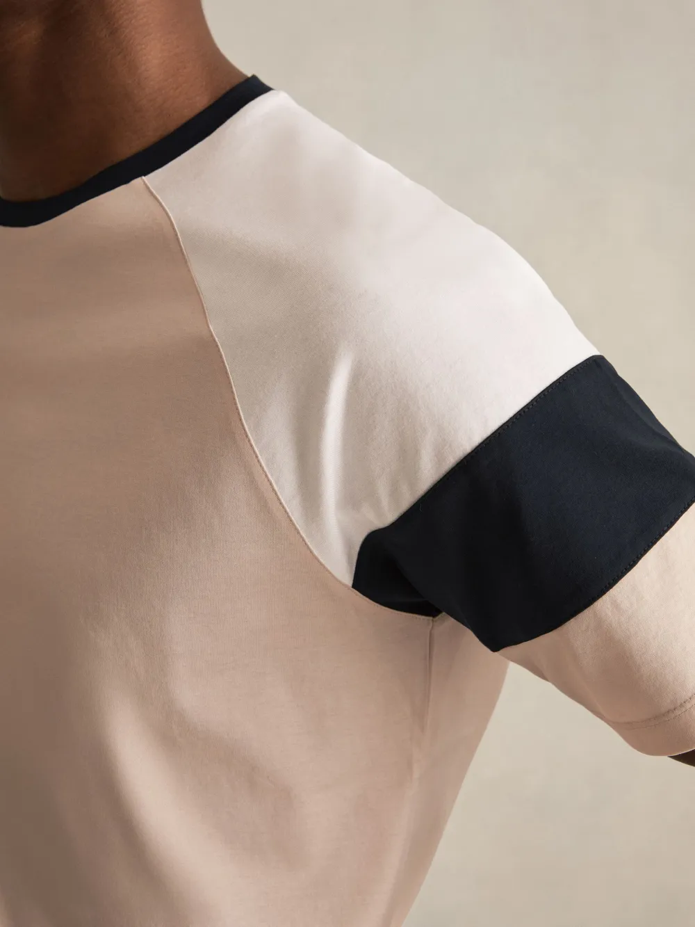 Men's Round Neck Mercerized Cotton Short Sleeves