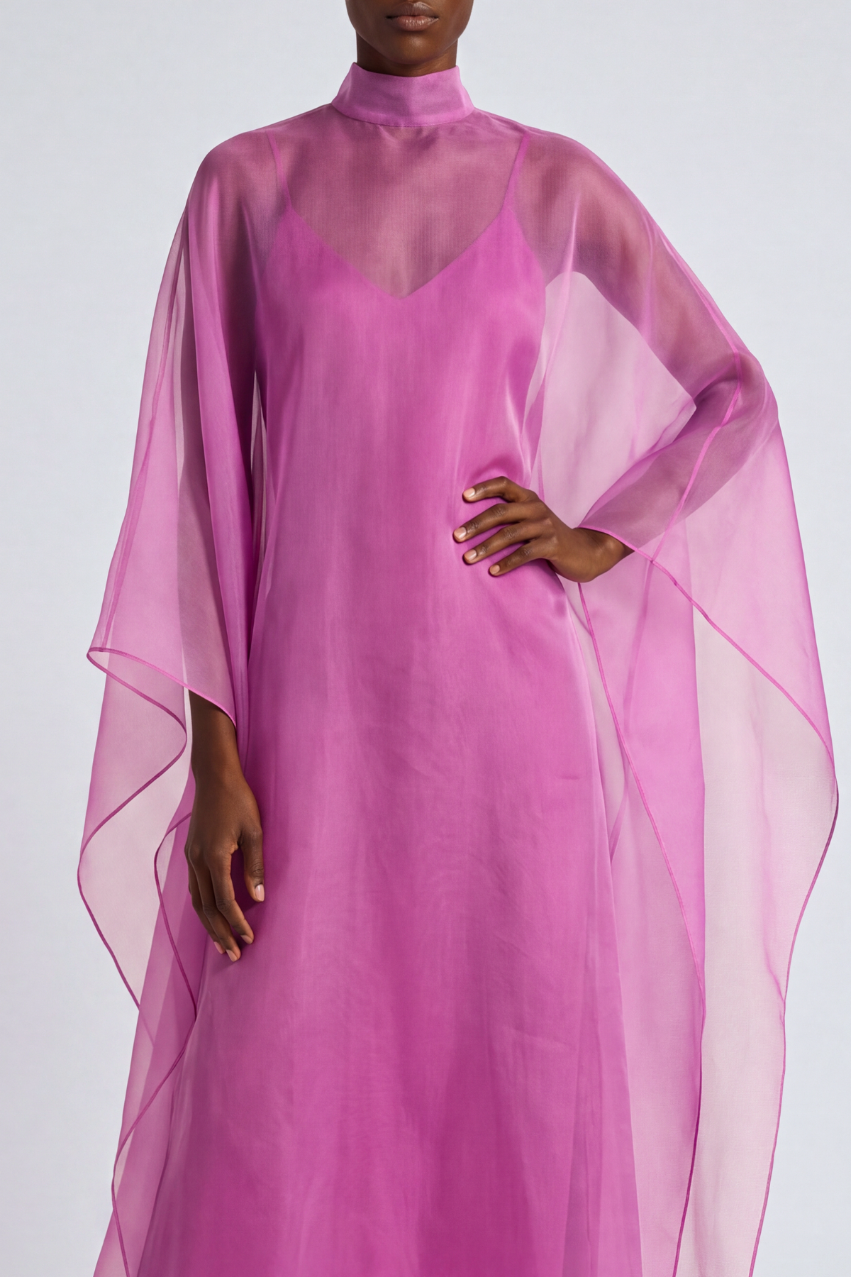 Classic High Neck Maxi Dress