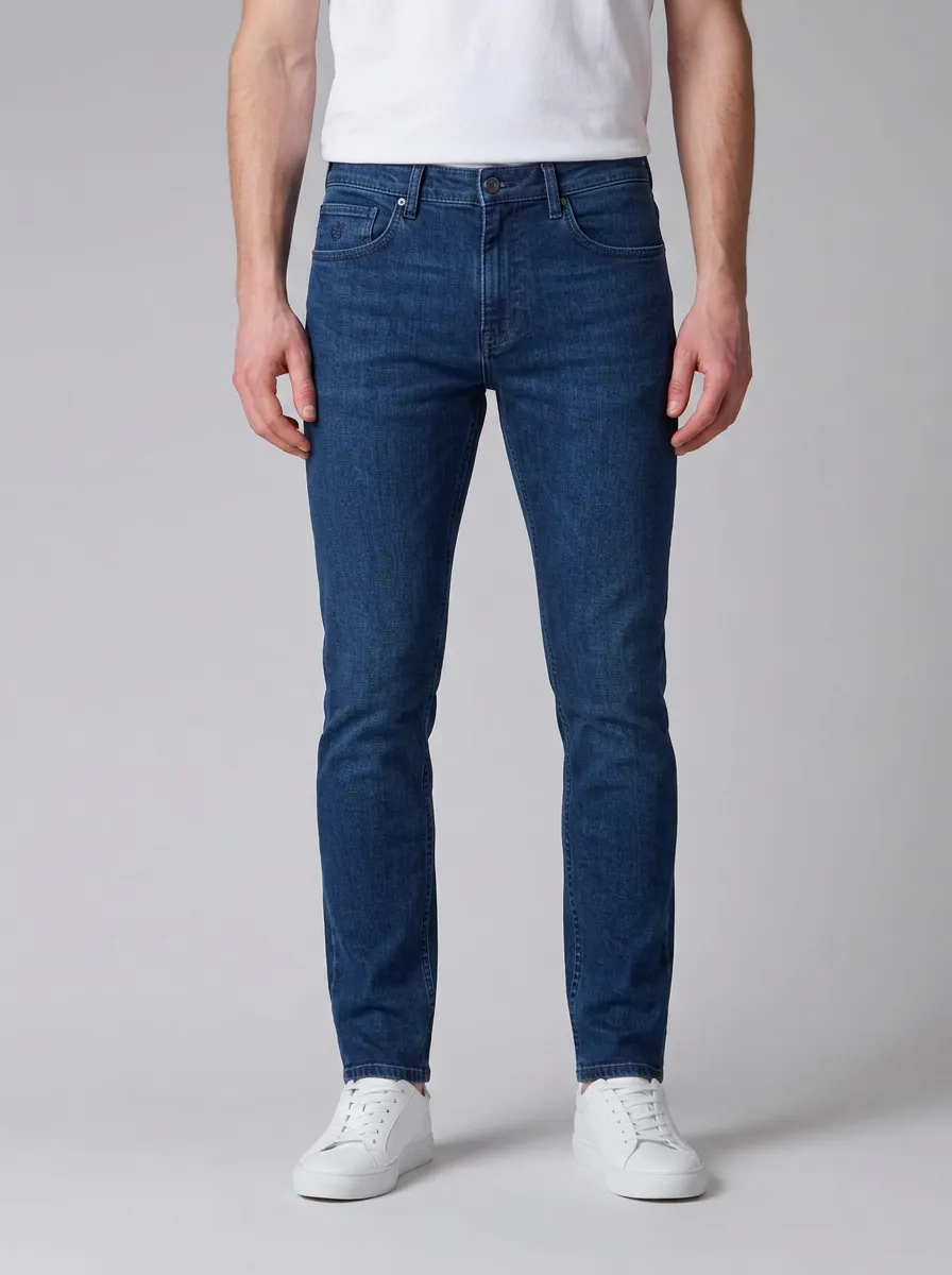 Men's Modern Comfort Slim Fit Stretch Denim Jeans