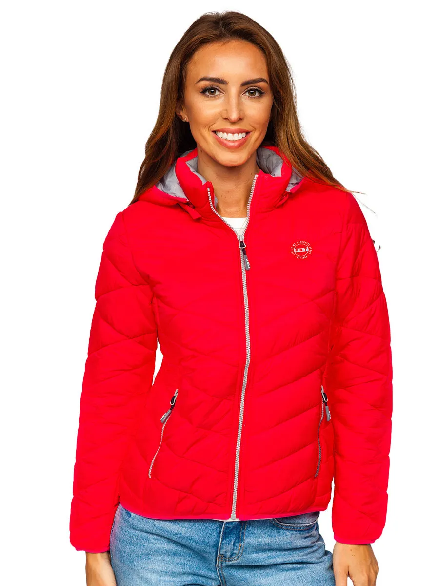 Pink women's winter jacket