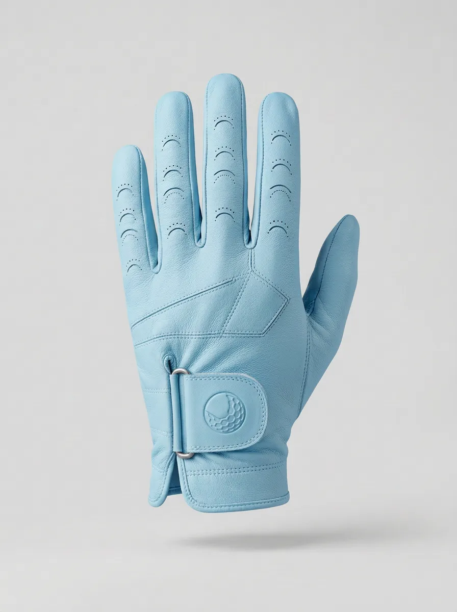 Performance Perforated Embossed Leather Golf Glove