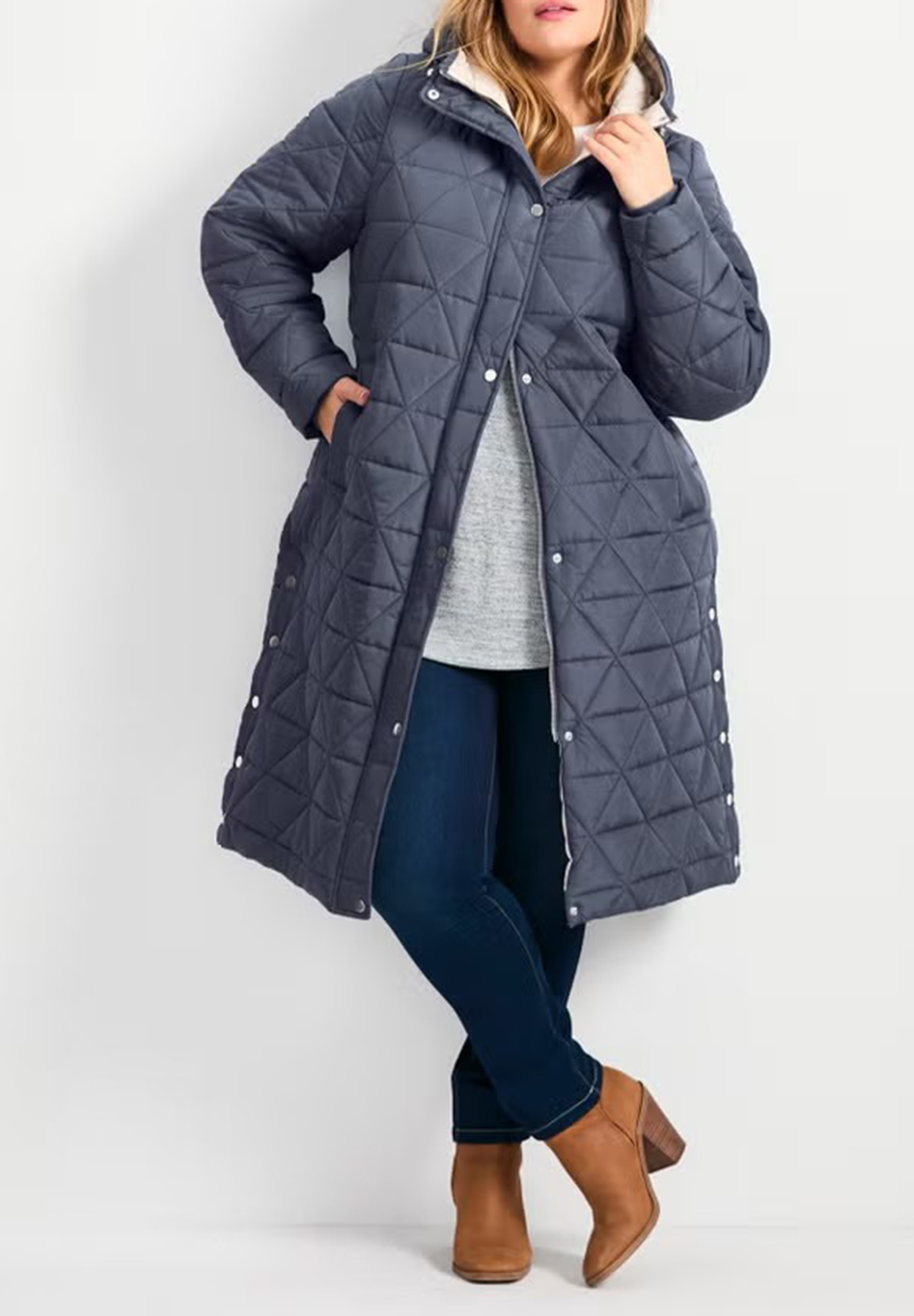 Side Slit Down Jacket