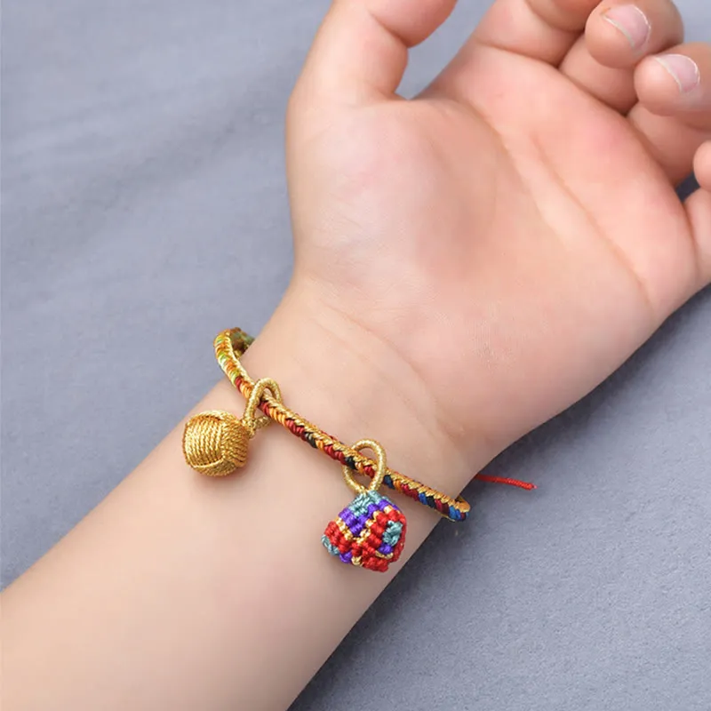 Rope Handmade Ball Charm Bracelet