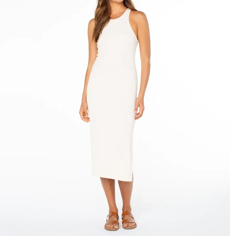 Relaxed Ruched Maxi Dress