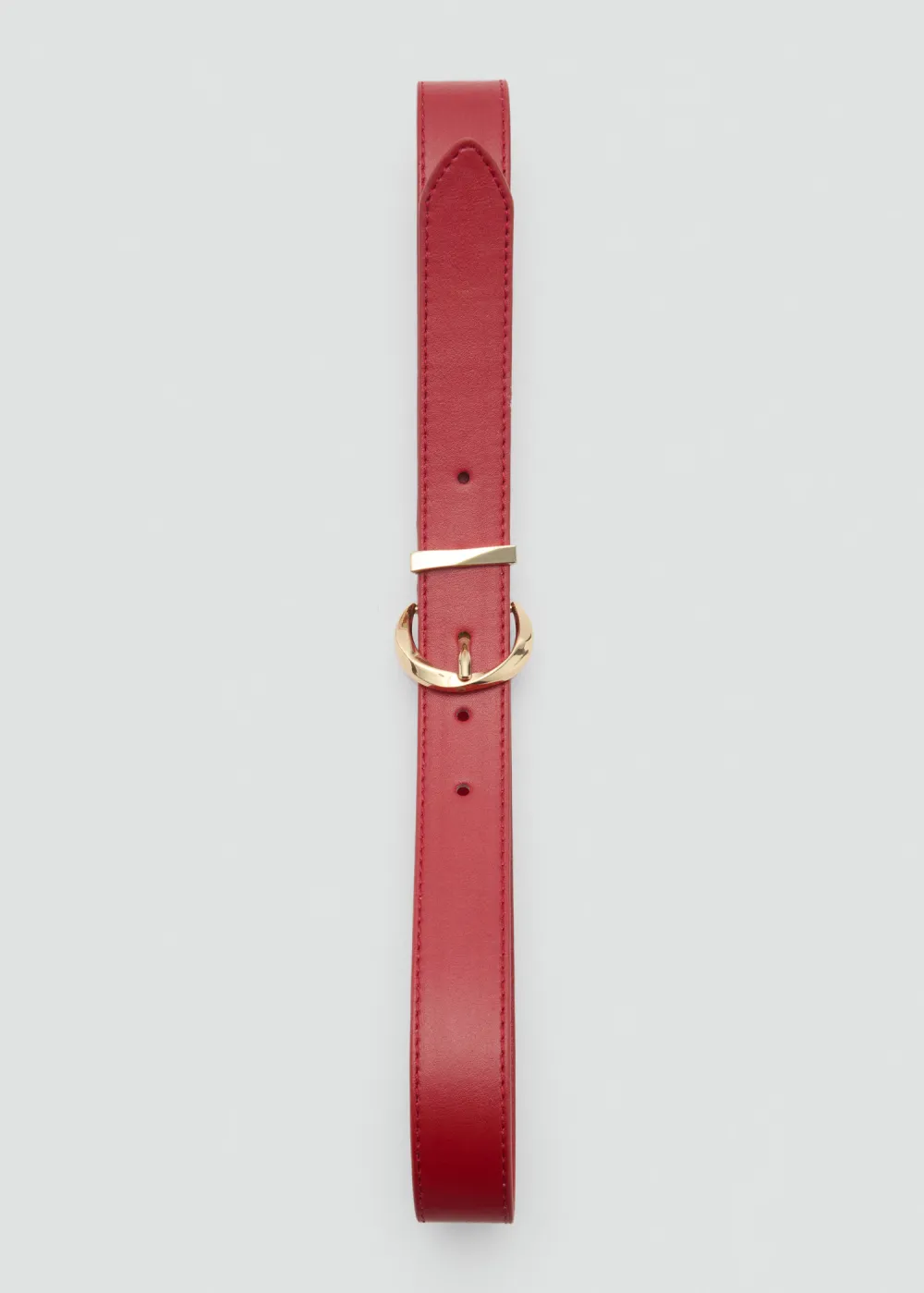 Casual Style Oval Buckle Belts