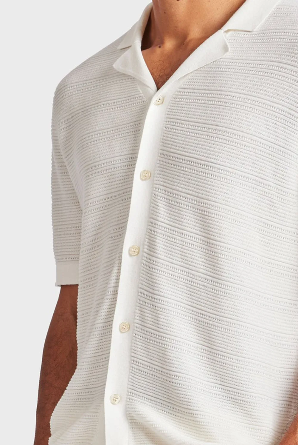 Monterey Knit SS Shirt-Natural