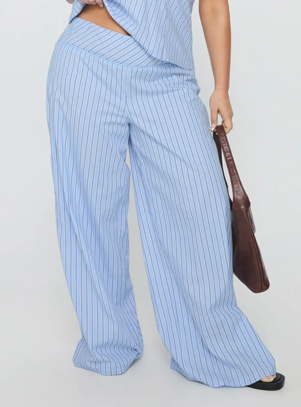Satin Sofea Wide Leg Pants