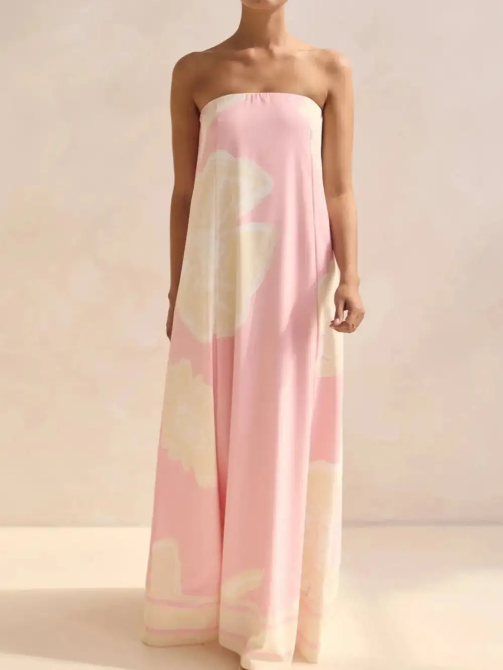 Printed Smocked Maxi Dress