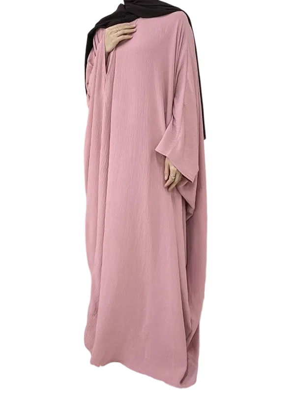 Women's Solid Color Maxi Abaya, Modesty Round Neck Long Sleeve Dress for Daily Wear, Ladies Muslim Islamic Clothing for All Seasons, Dresses for Women, Loose Abayas