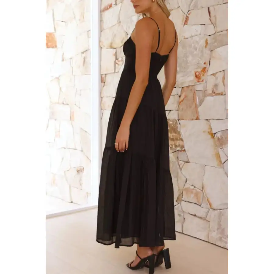 Ruched Smocked Back Cami Dress