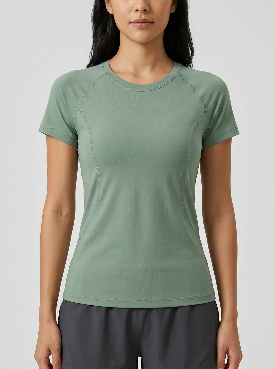 Women's Paneled Raglan Crewneck Performance T-Shirt