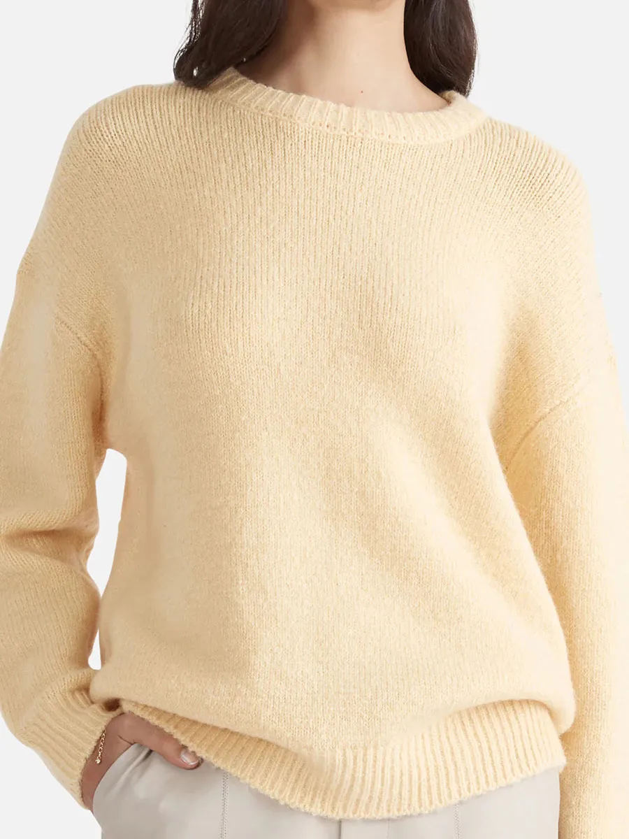 DROPPED SHOULDER MOHAIR KNIT