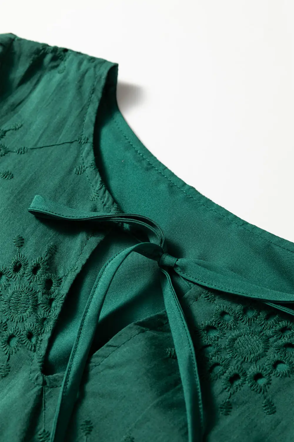 Wearable Cut Embroidered Eyelet Mini Dress