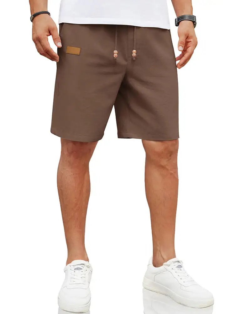 Men's Casual Linen Blend Casual Shorts