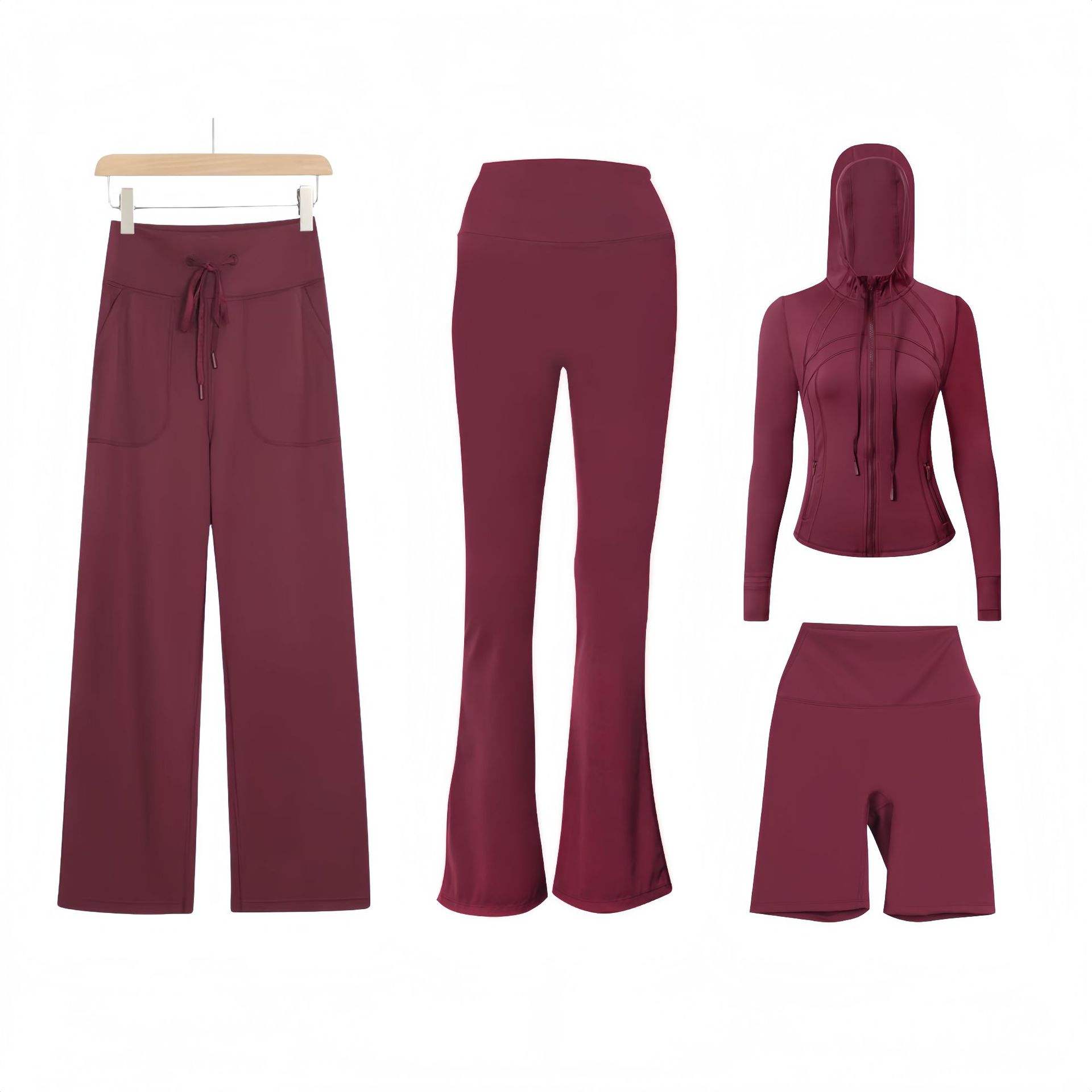 Ladies Slim Stretch Suit Five-Piece Set