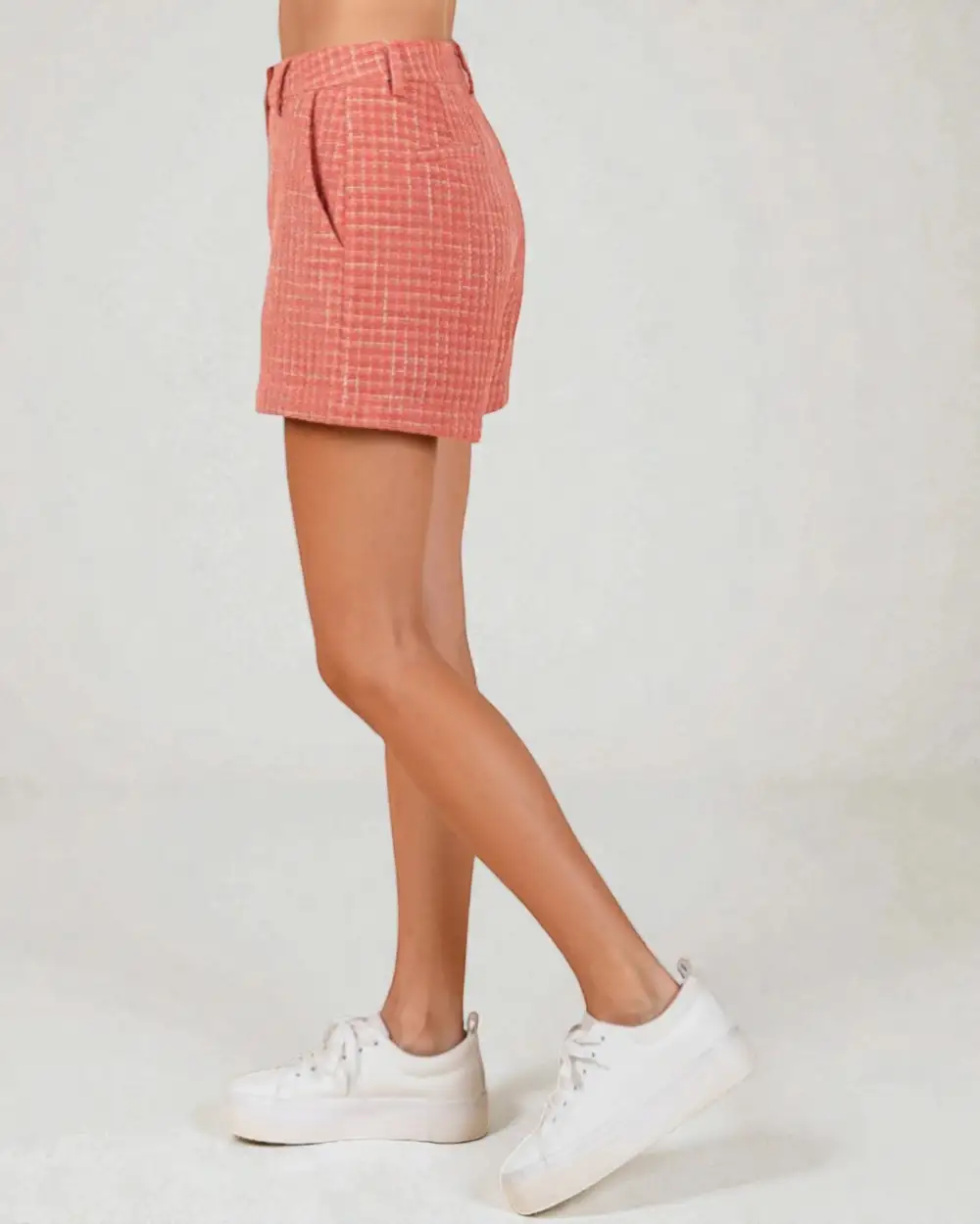 Tweed High Rise Shorts