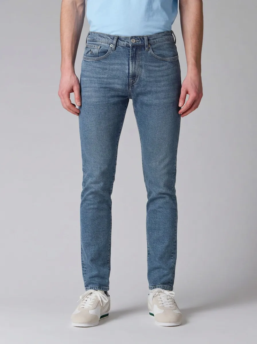 Men's Streamlined Everyday Slim Fit Stretch Denim Jeans