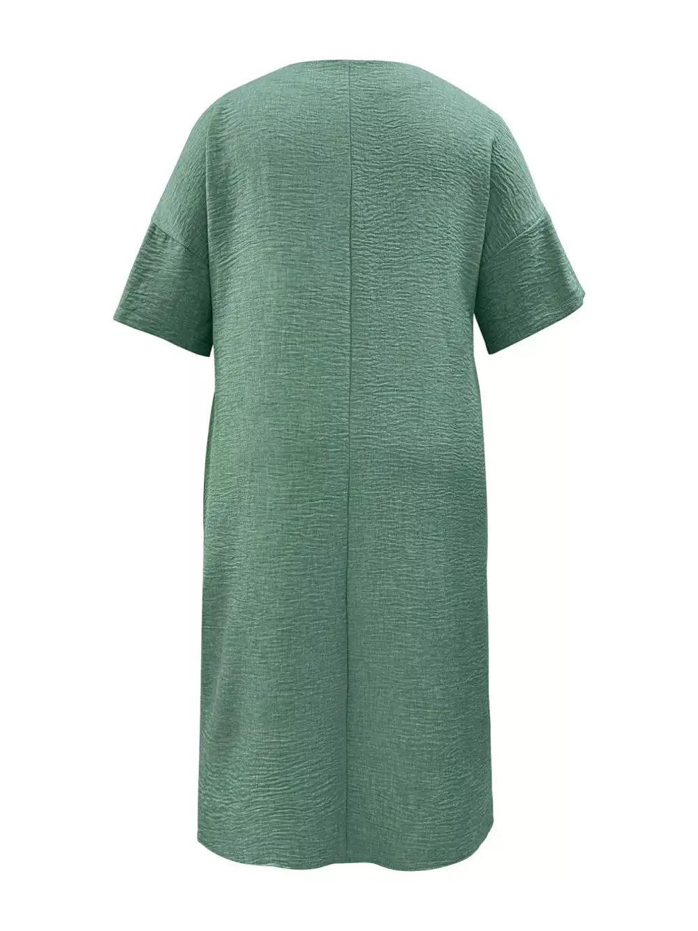 Clean Line V Neck Short Sleeve Dress