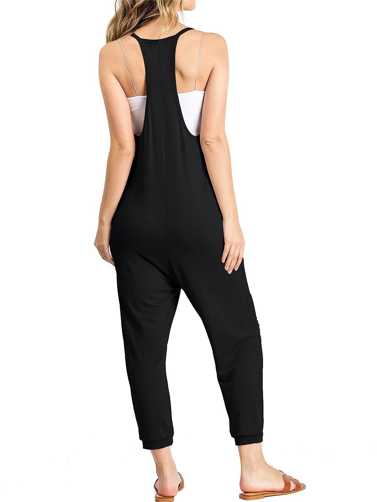 Taupe Sleeveless Loose - Fit Jumpsuit