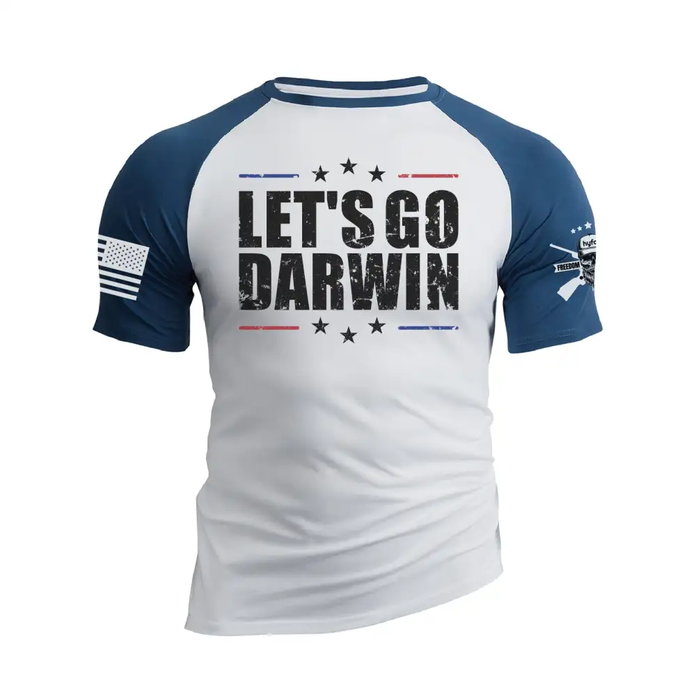 LETS GO DARWIN RAGLAN GRAPHIC TEE