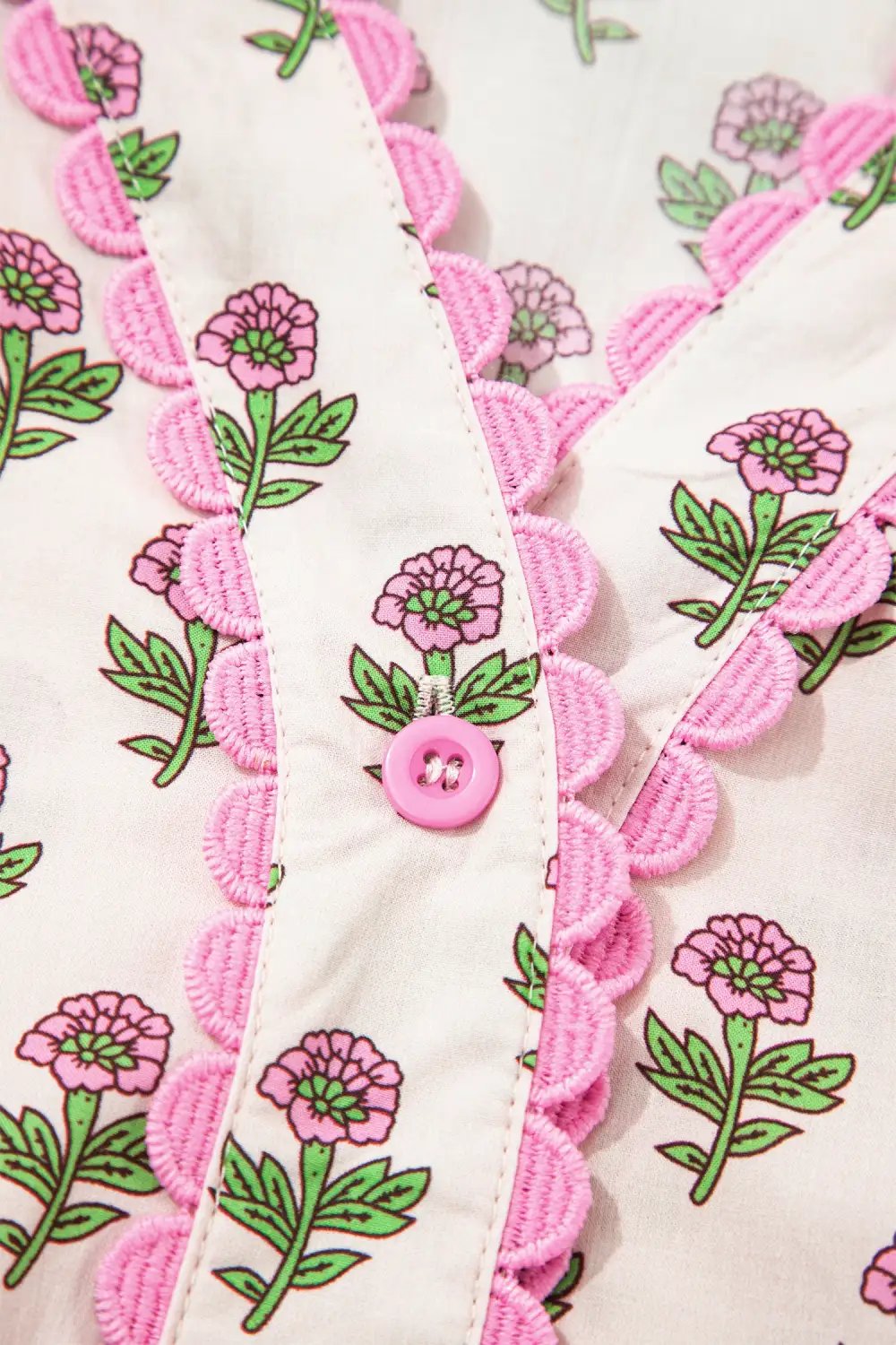 Comfort Fit Floral Printed V Neck Dress