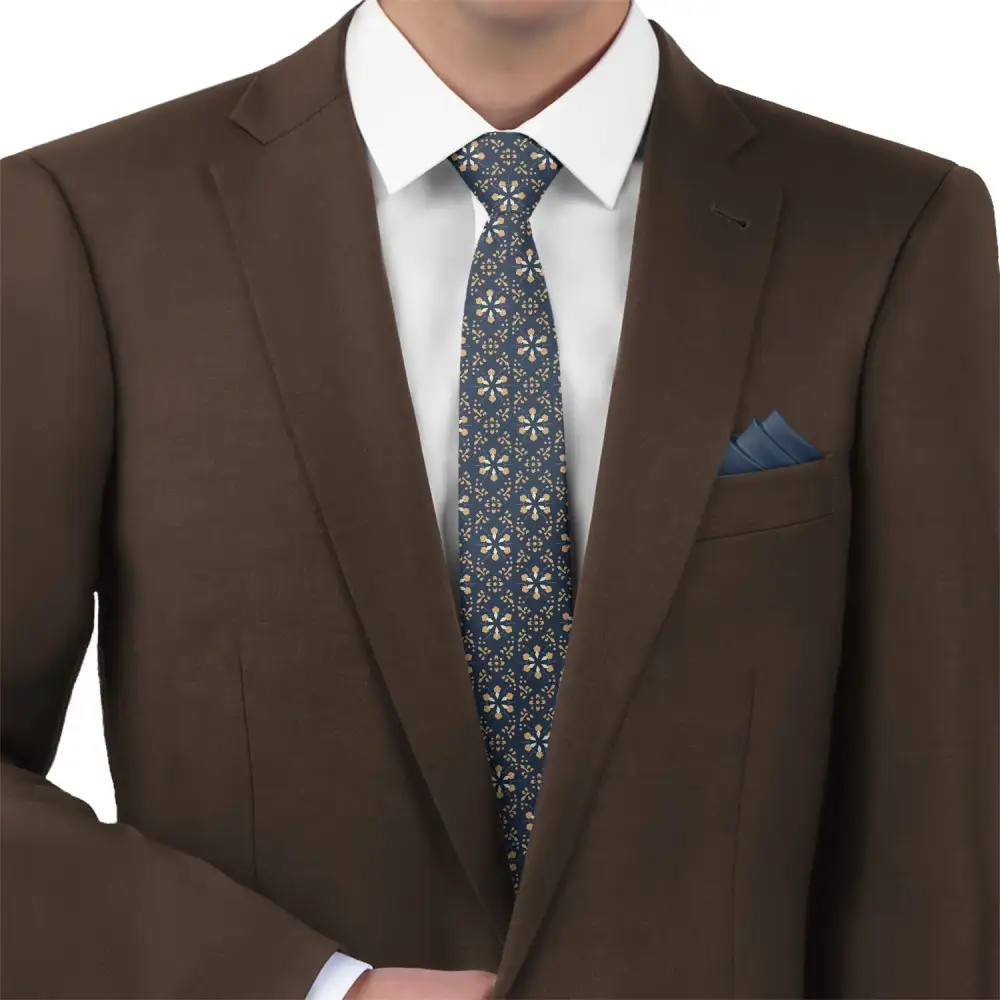 Distinctive Floral Accent Necktie