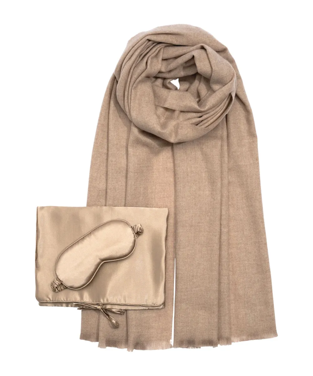 Plain Casual Style Travel Wrap Set