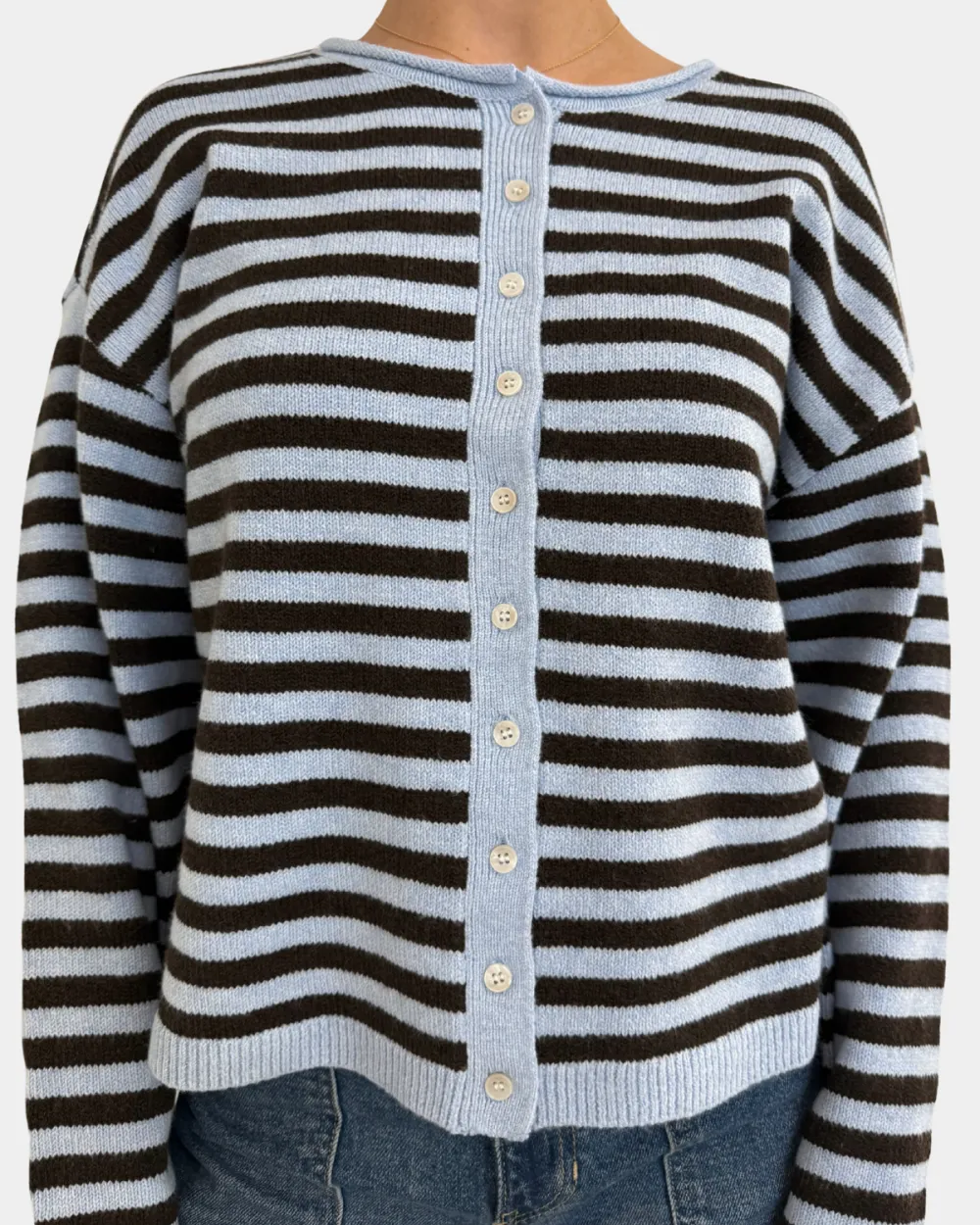Relaxed Dover Stripe Cardigan