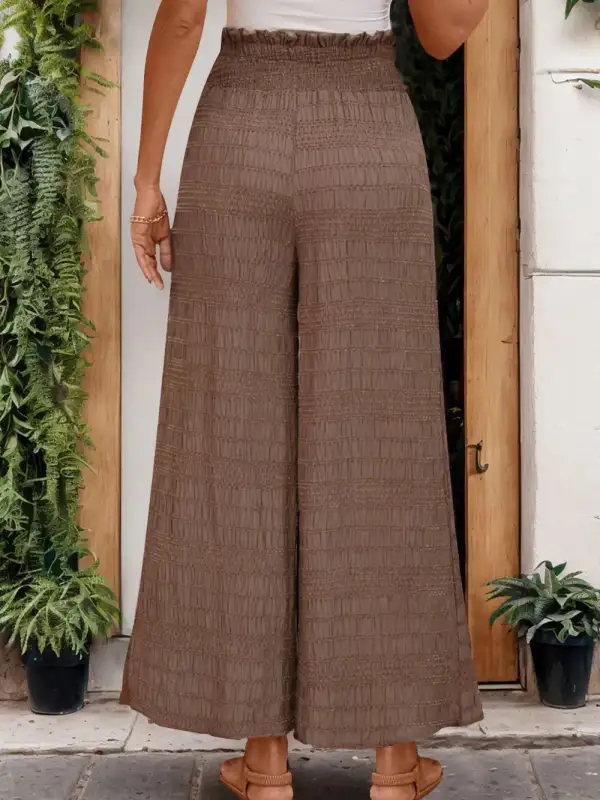 Clean Tie Waist Tie Detail Pants